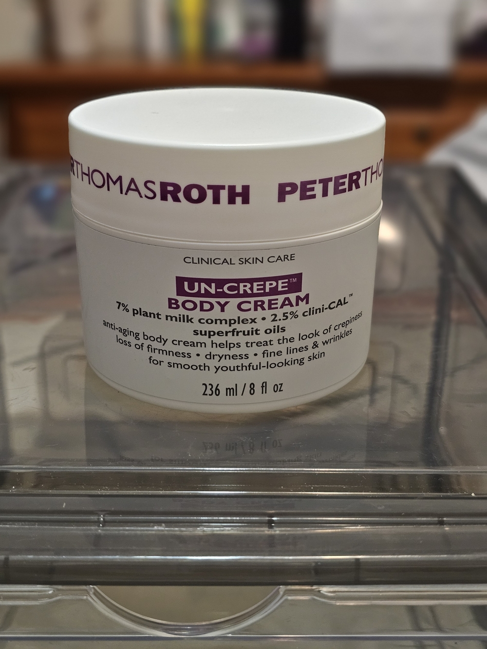Peter Thomas Roth White Jar Un-Crepe Body Cream - Purple Accents